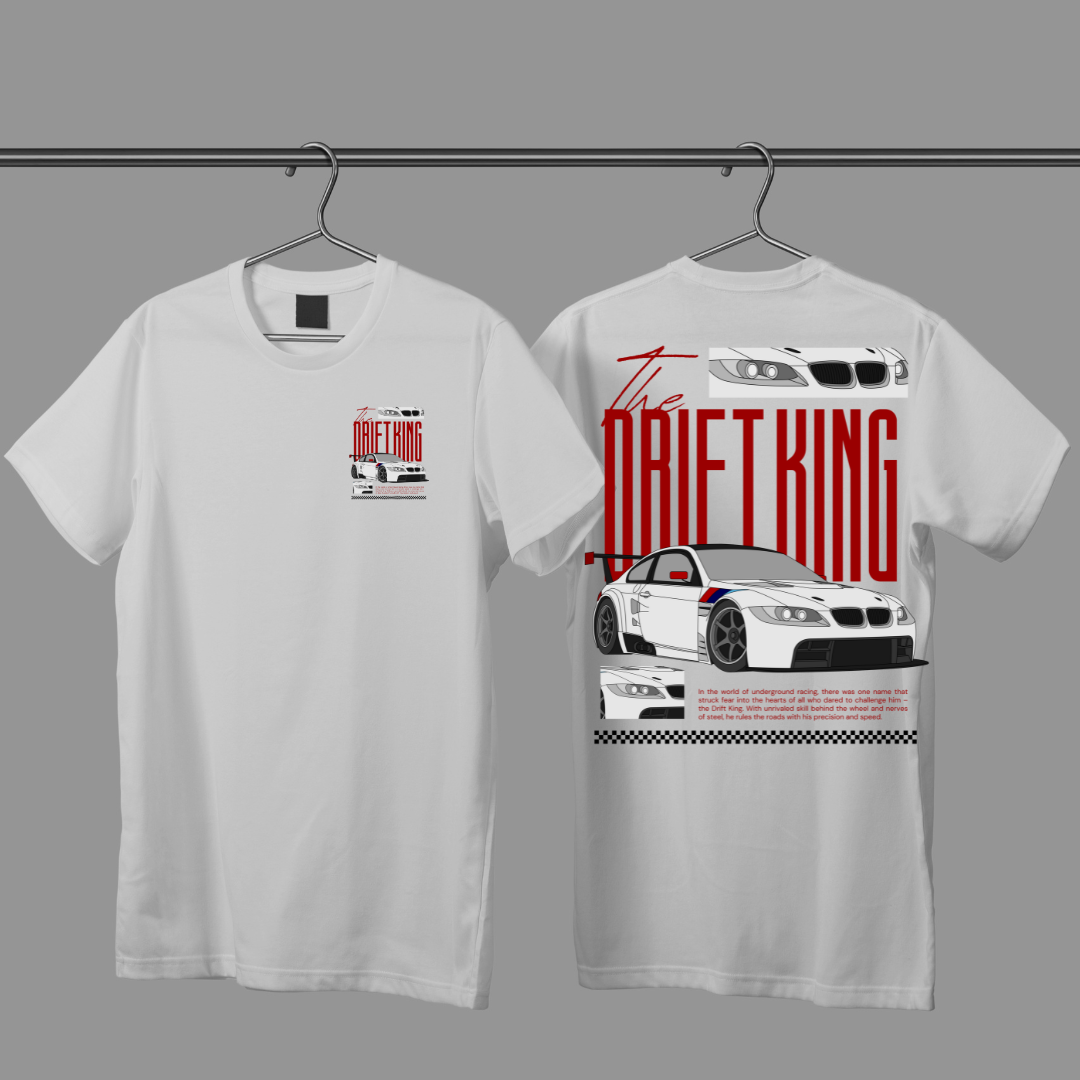 Streetwear Oversized Drift King T-Shirt