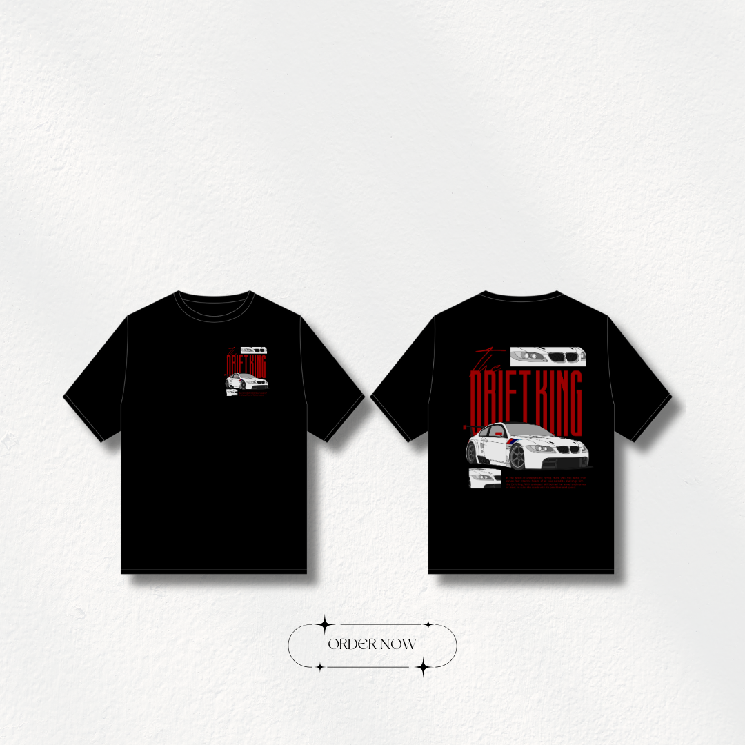 Streetwear Oversized Drift King T-Shirt